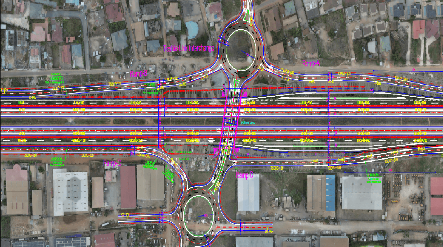Proposed design of the Teshie Link Interchange